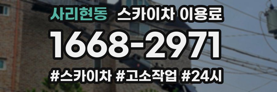 사리현동 스카이차 이용료