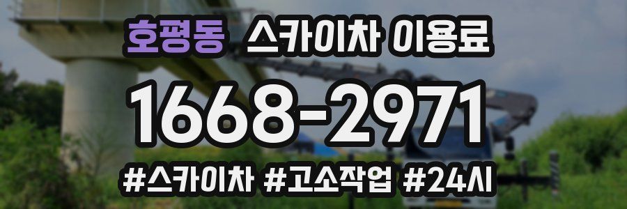 호평동 스카이차 이용료