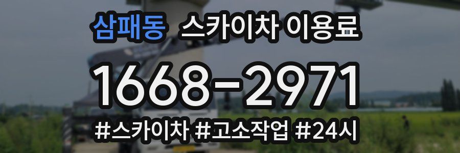 삼패동 스카이차 이용료