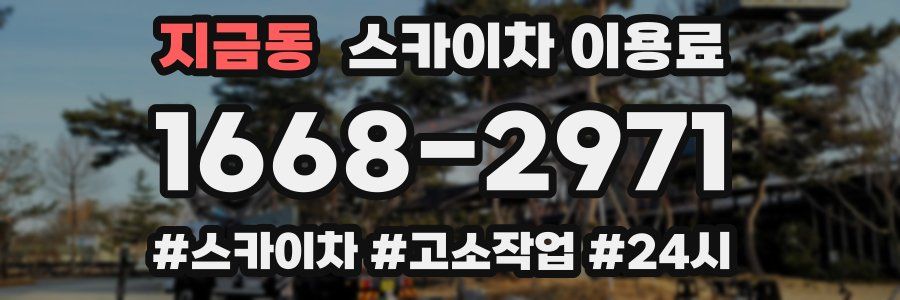 지금동 스카이차 이용료