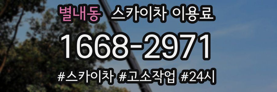 별내동 스카이차 이용료