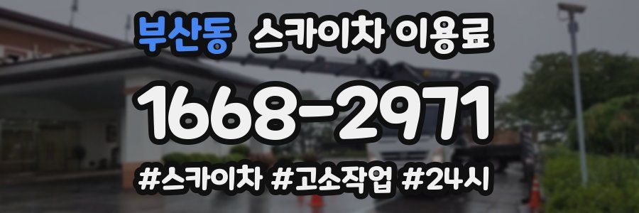 부산동 스카이차 이용료