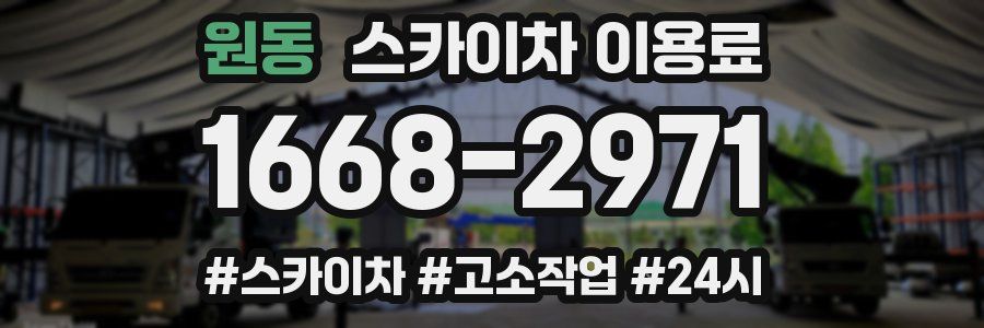 원동 스카이차 이용료