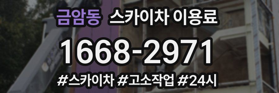 금암동 스카이차 이용료