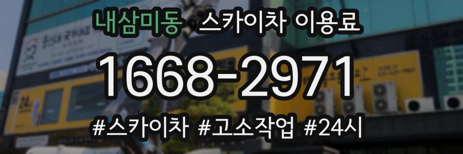 내삼미동 스카이차 이용료