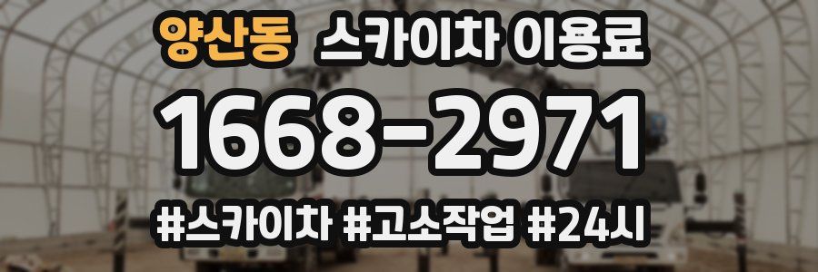 양산동 스카이차 이용료