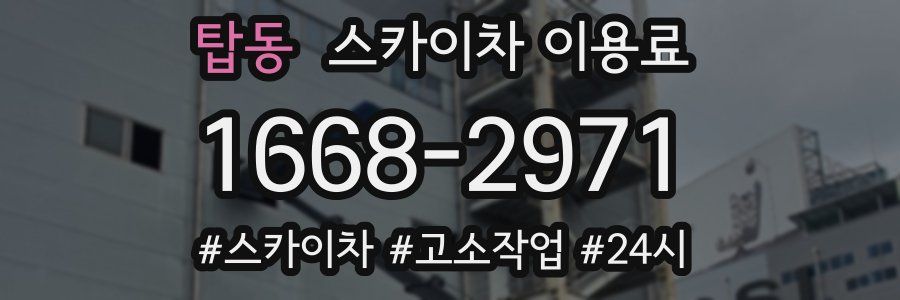 탑동 스카이차 이용료
