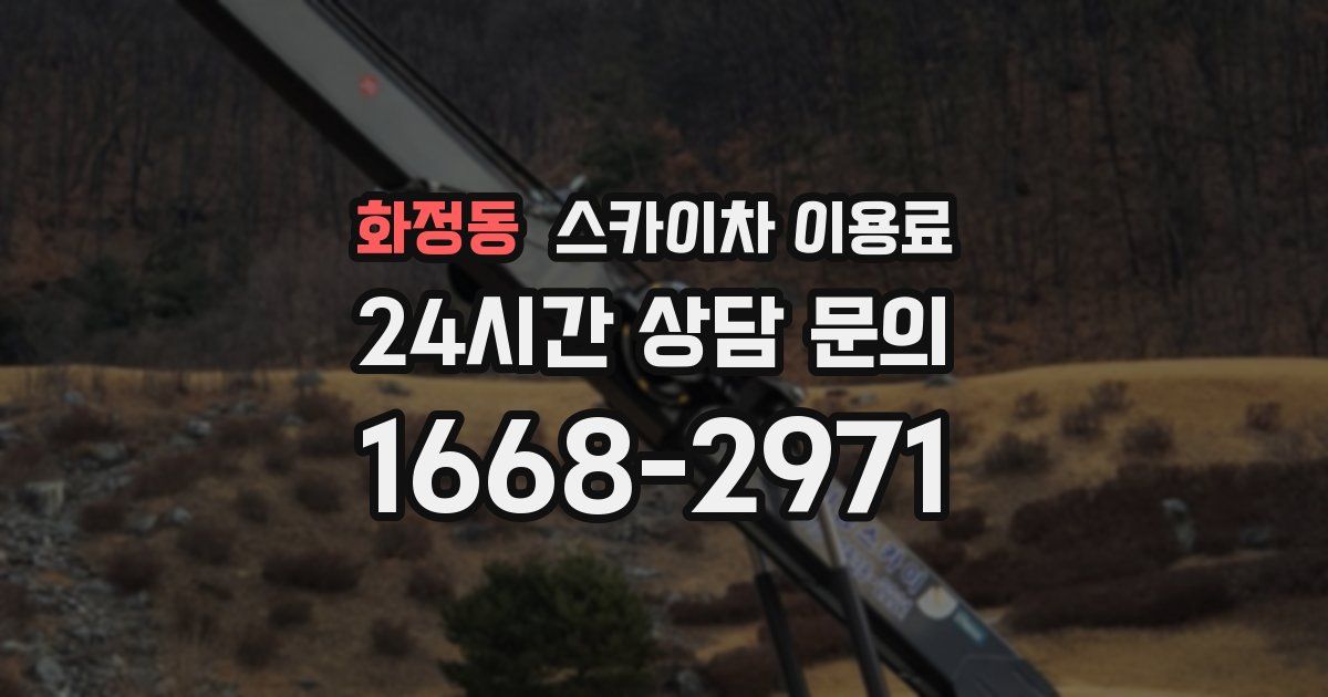 화정동 스카이차 이용료