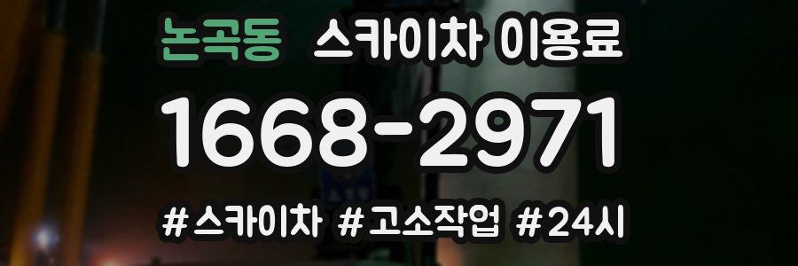 논곡동 스카이차 이용료