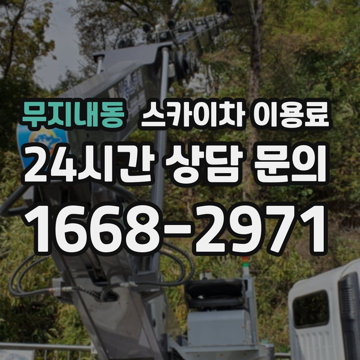 무지내동 스카이차 이용료 비교 시 현장 맞춤 상담이 필요한 이유