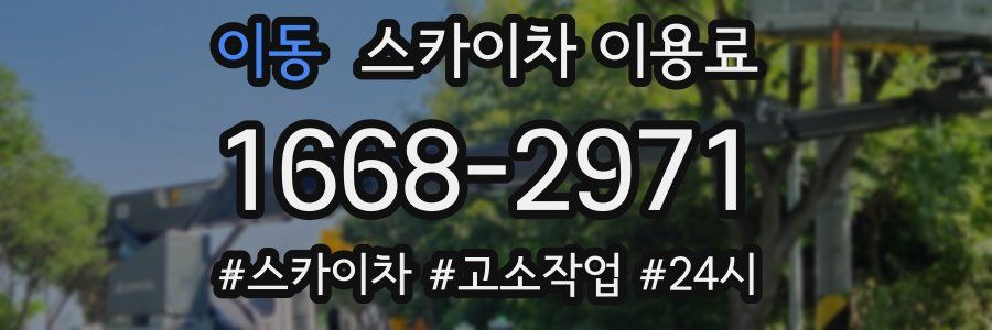 이동 스카이차 이용료