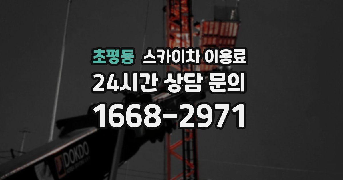 초평동 스카이차 이용료