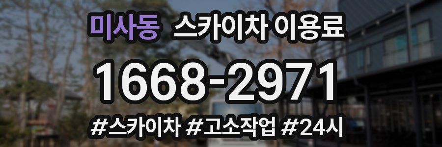 미사동 스카이차 이용료