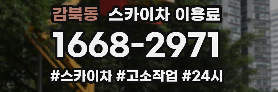 감북동 스카이차 이용료
