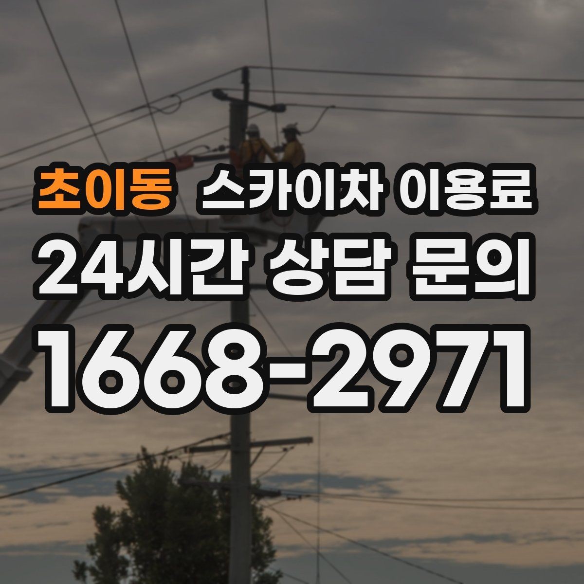 초이동 스카이차 이용료 비교할 때 단순 금액보다 중요한 기준