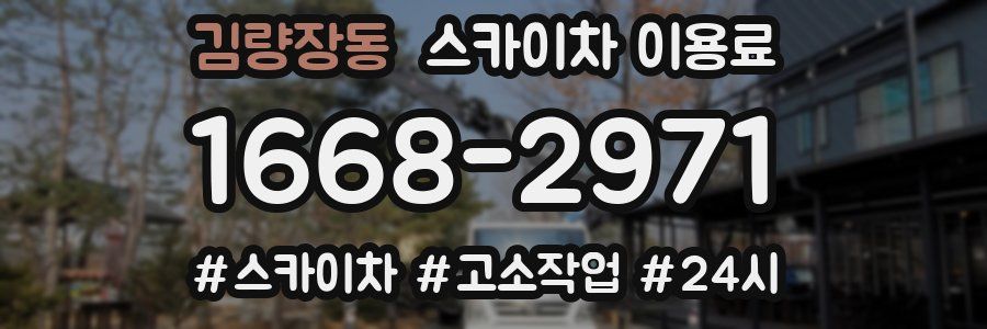 김량장동 스카이차 이용료
