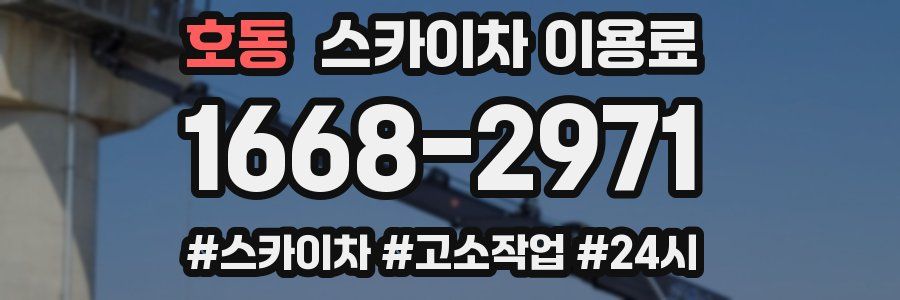 호동 스카이차 이용료