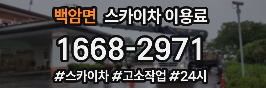 백암면 스카이차 이용료