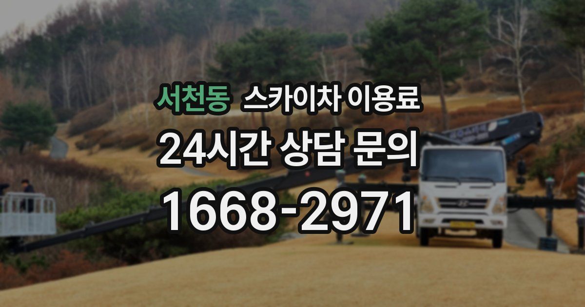 서천동 스카이차 이용료