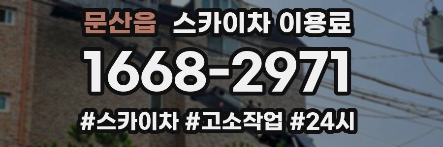 문산읍 스카이차 이용료