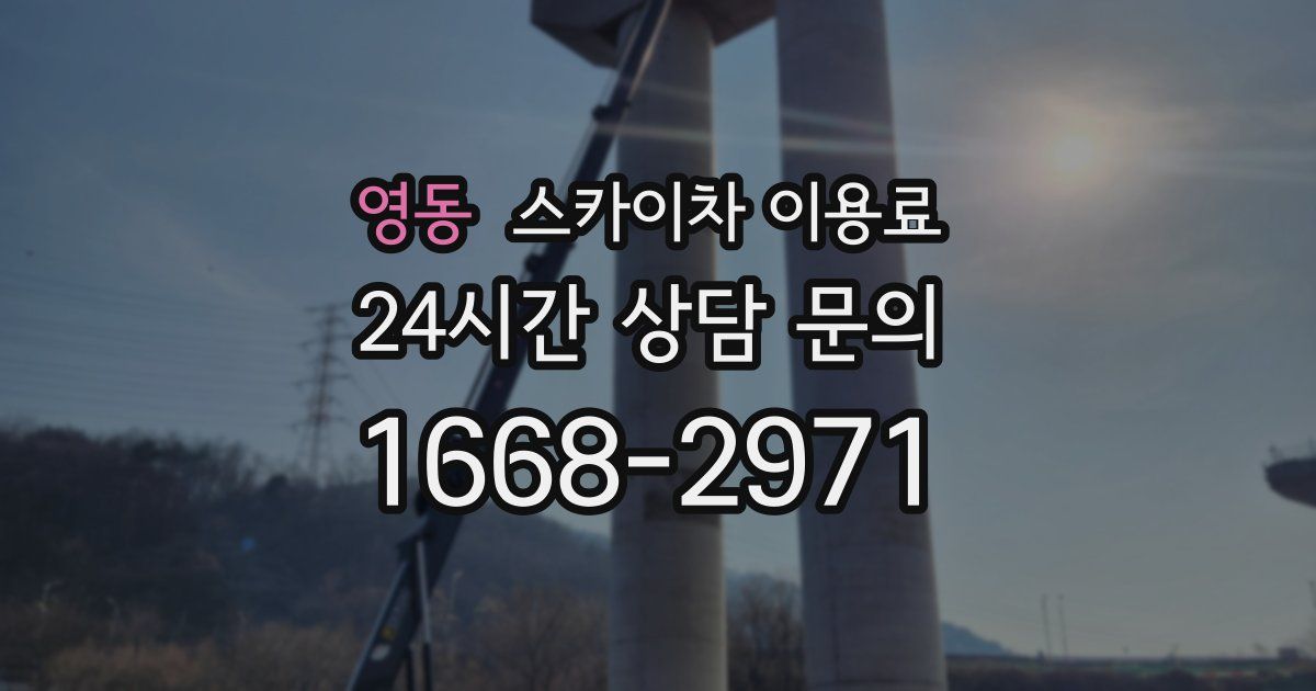 영동 스카이차 이용료