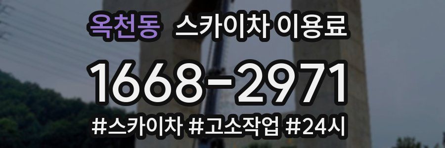 옥천동 스카이차 이용료