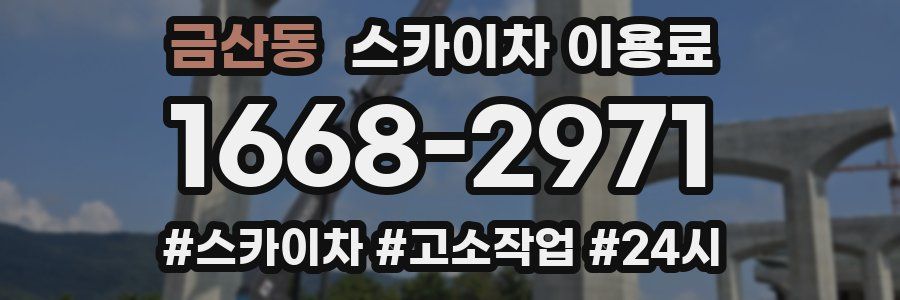 금산동 스카이차 이용료