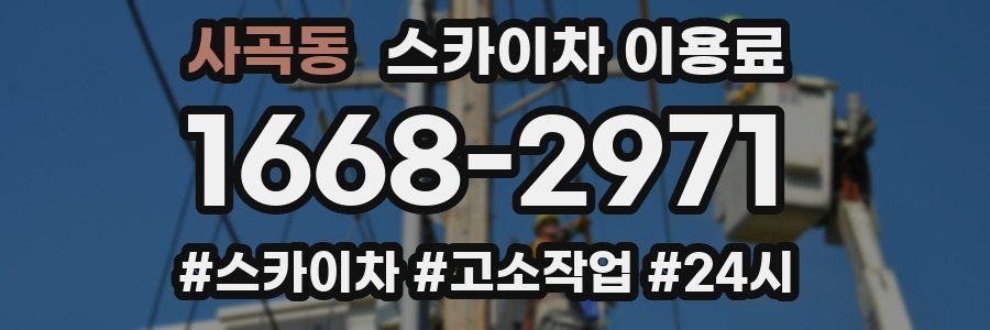 사곡동 스카이차 이용료