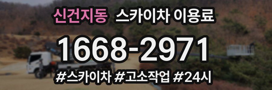 신건지동 스카이차 이용료