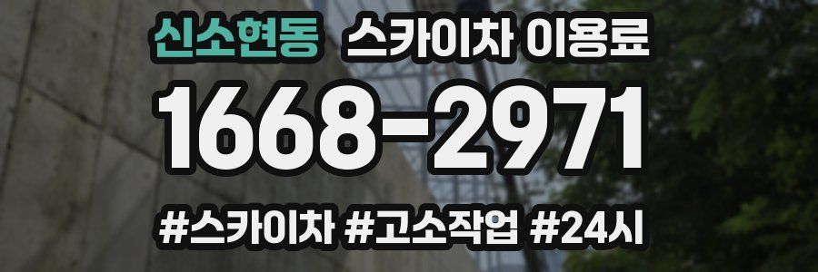 신소현동 스카이차 이용료
