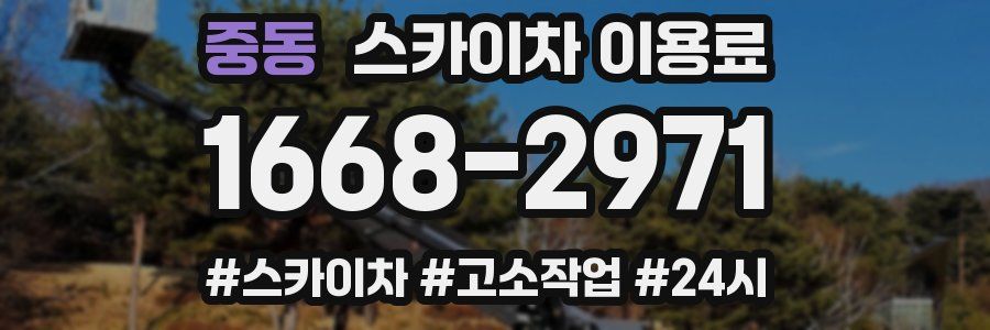 중동 스카이차 이용료