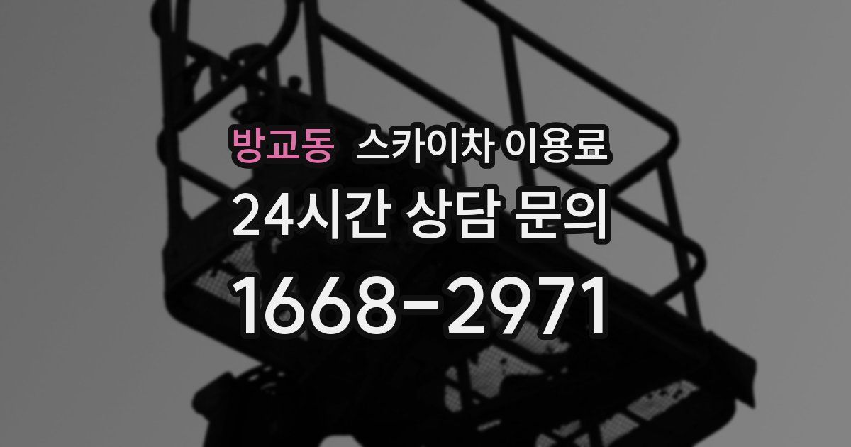 방교동 스카이차 이용료