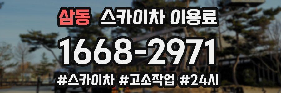 삼동 스카이차 이용료