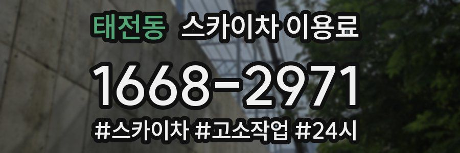 태전동 스카이차 이용료