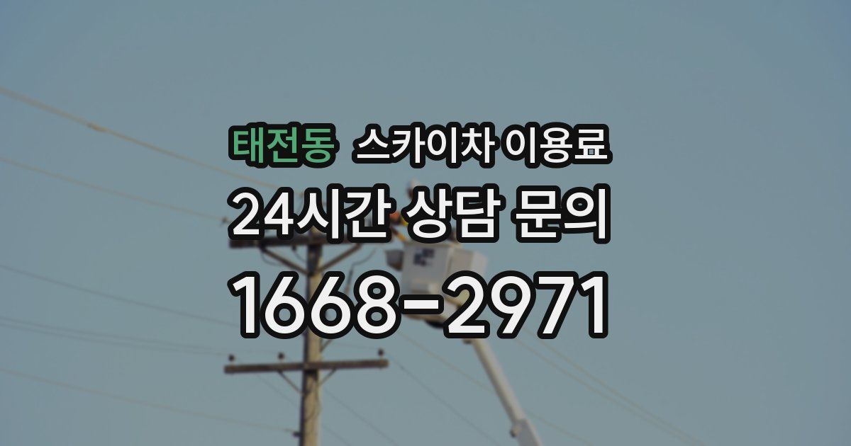 태전동 스카이차 이용료