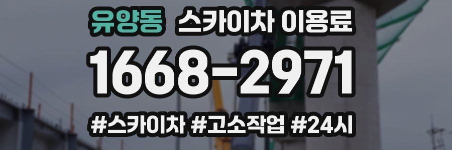 유양동 스카이차 이용료