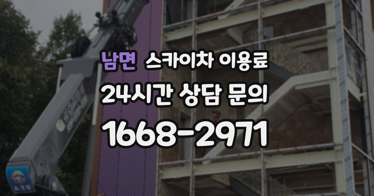 남면 스카이차 이용료