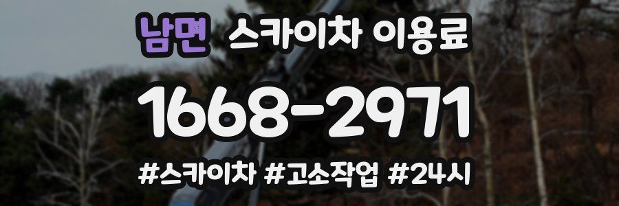 남면 스카이차 이용료