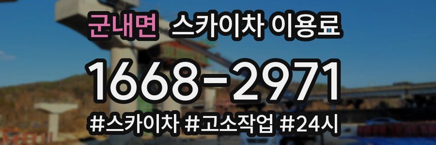 군내면 스카이차 이용료