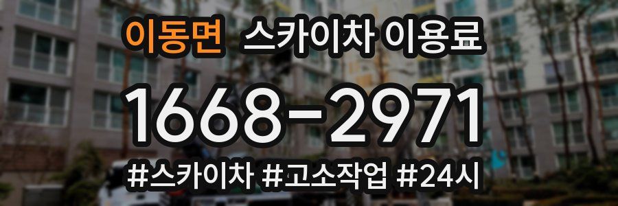 이동면 스카이차 이용료