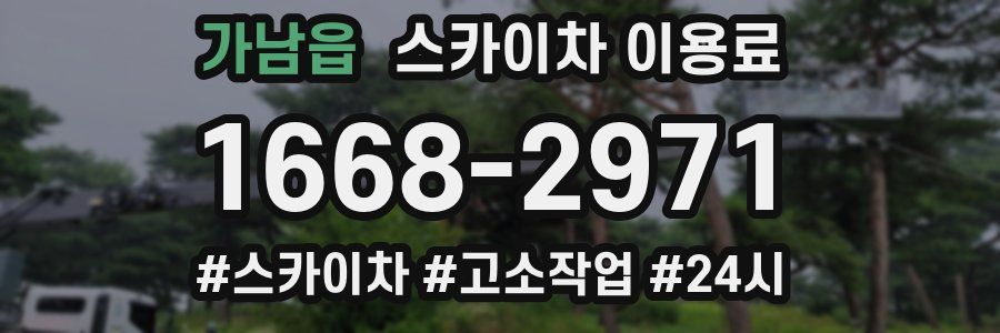 가남읍 스카이차 이용료