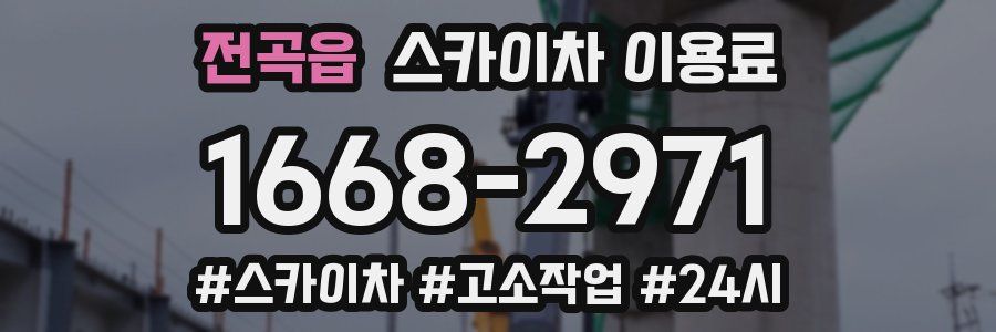 전곡읍 스카이차 이용료