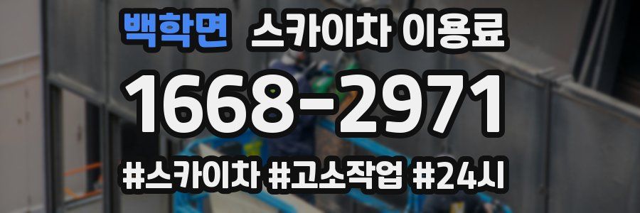 백학면 스카이차 이용료