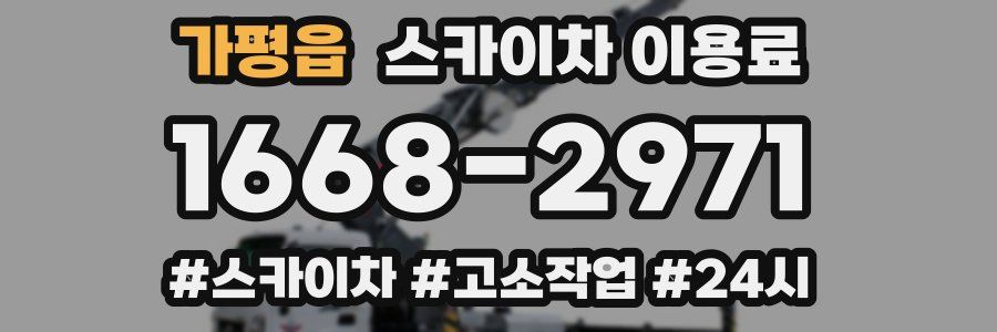 가평읍 스카이차 이용료