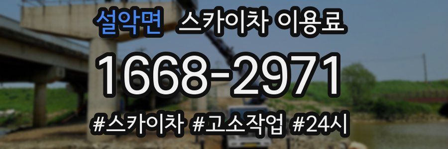 설악면 스카이차 이용료