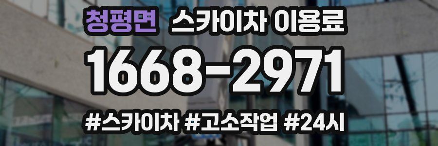 청평면 스카이차 이용료