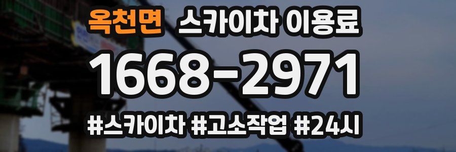옥천면 스카이차 이용료