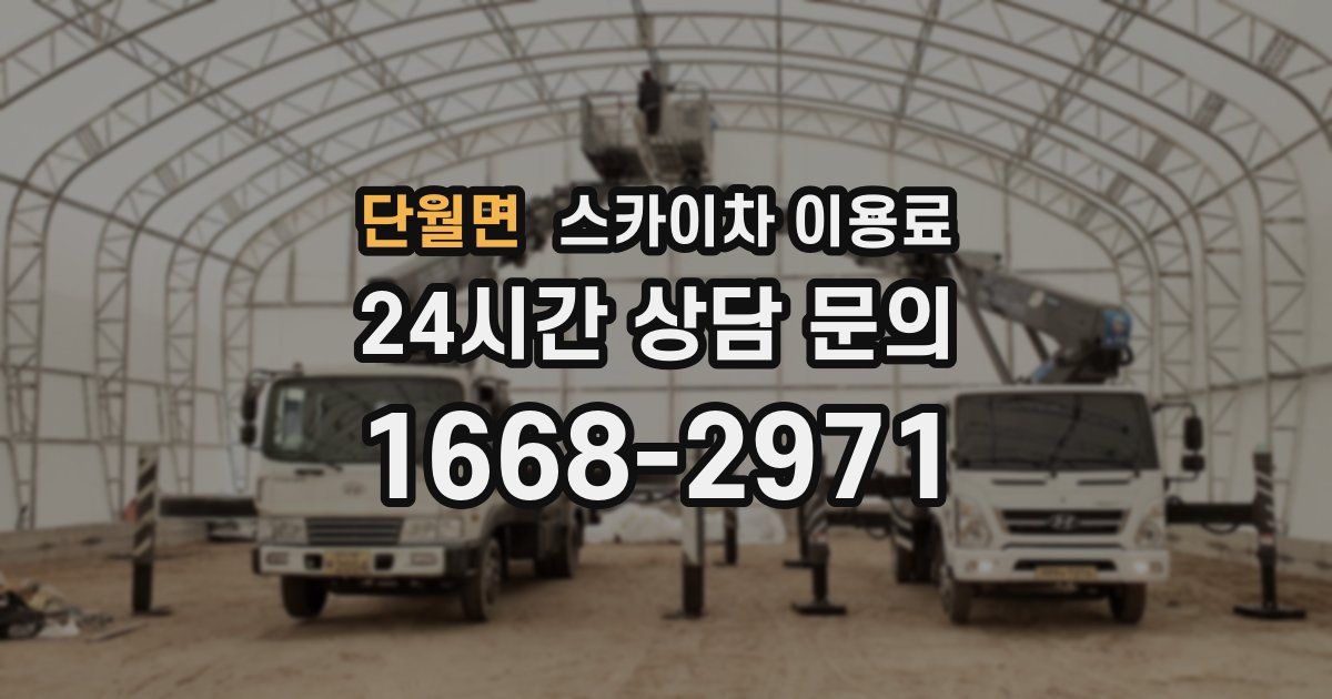 단월면 스카이차 이용료