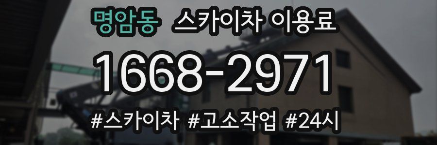 명암동 스카이차 이용료
