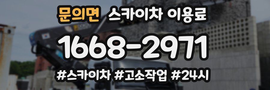 문의면 스카이차 이용료